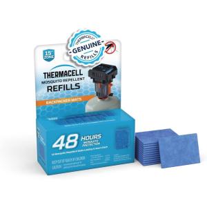 imageThermacell Mosquito Repellent Refills Compatible with Thermacell Backpacker Highly Effective Long Lasting No Spray Scent or Mess 15 Foot Zone of Mosquito Protection
