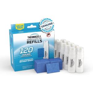imageThermacell Mosquito Repellent Refills Provide 120 Hours of Protection Contain 30 Repellent Mats 10 Fuel Cartridges Compatible with Any FuelPowered Mosquito Repeller Product120 Hour