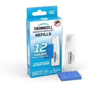 imageThermacell Mosquito Repellent Refills Provide 120 Hours of Protection Contain 30 Repellent Mats 10 Fuel Cartridges Compatible with Any FuelPowered Mosquito Repeller Product12 Hour