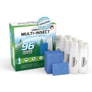 imageThermacell Mosquito Repellent Refills Provide 120 Hours of Protection Contain 30 Repellent Mats 10 Fuel Cartridges Compatible with Any FuelPowered Mosquito Repeller Product96 Hour MultiInsect