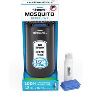 imageThermacell Mosquito Repeller Patio Shield Includes 12Hour Refill Highly Effective Mosquito Repellent for Patio Bug Spray Alternative Scent Free No Candles or FlamesGraphite