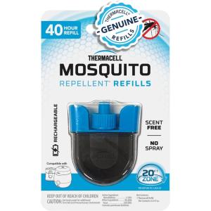 imageThermacell Rechargeable Mosquito Repeller Refills Advanced Repellent Formula Provides 20 Foot Protection Zone Compatible with Thermacell ESeries ampamp Radius Only No DEET Spray or Flame40 Hours